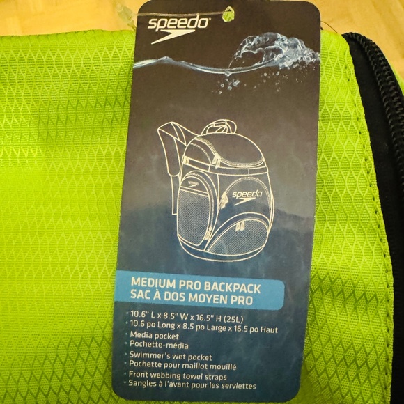 Speedo - Medium Pro Backpack, 25L,  Brand New with Tags - Picture 2 of 2